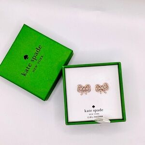Kate Spade Gold Bow “Love Me Knot” Earrings